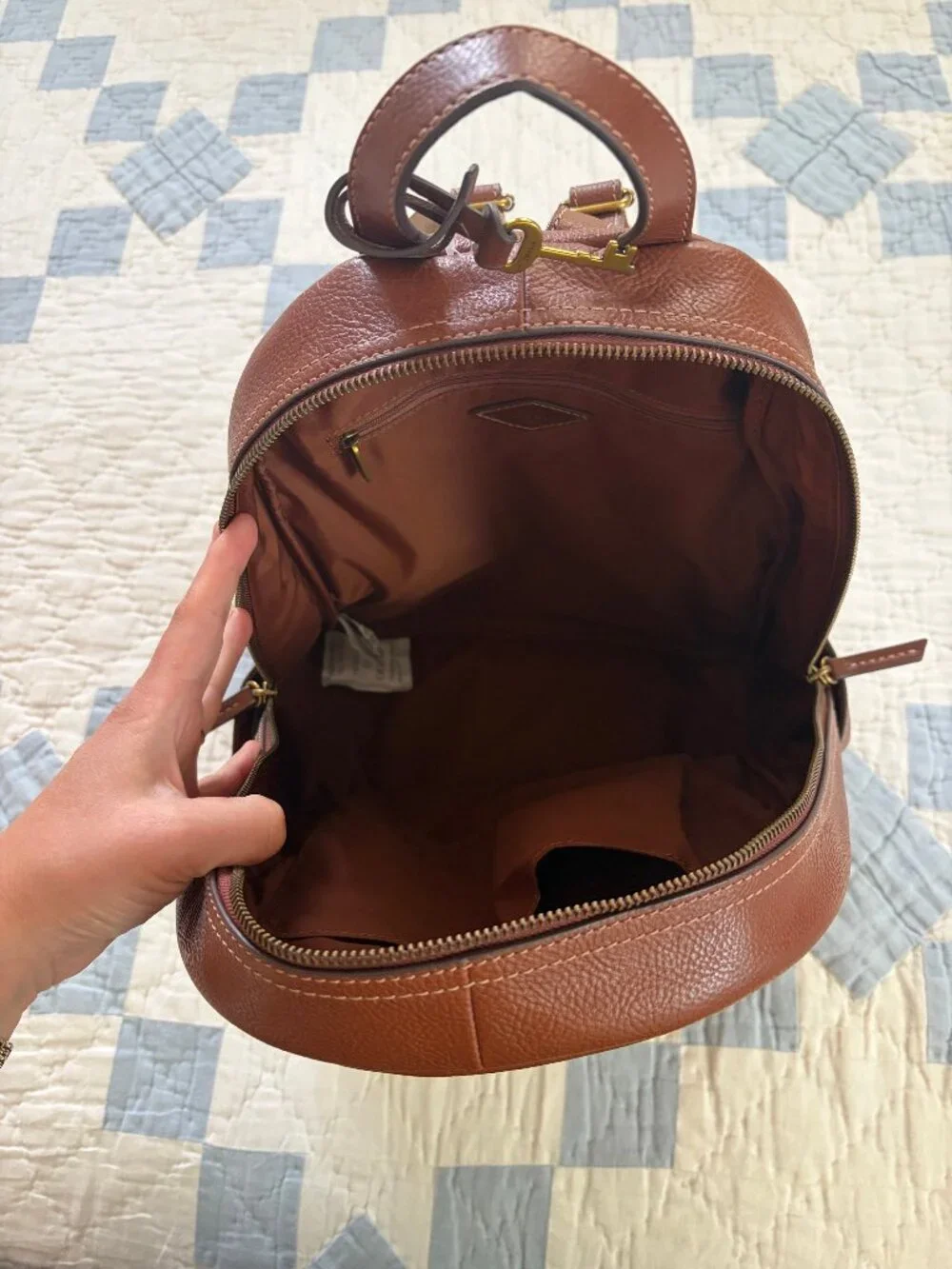 NWT Fossil Megan Leather Backpack